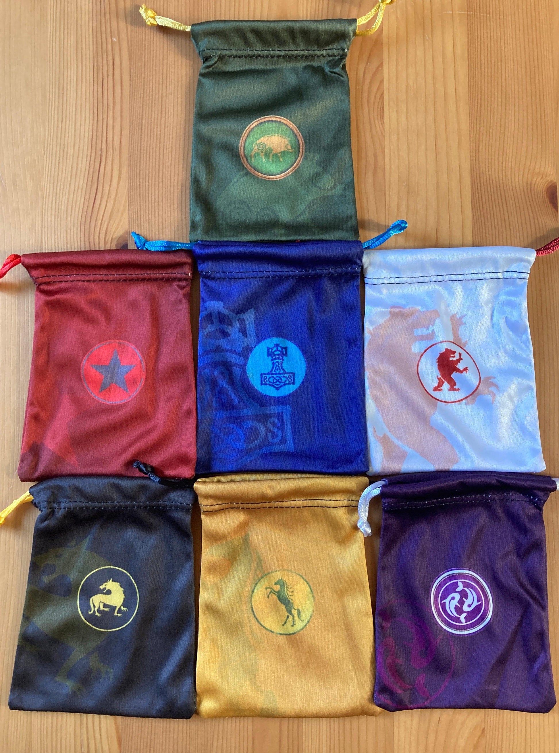 Scythe - 7 Faction Bags | Accessory - Green Zink Games