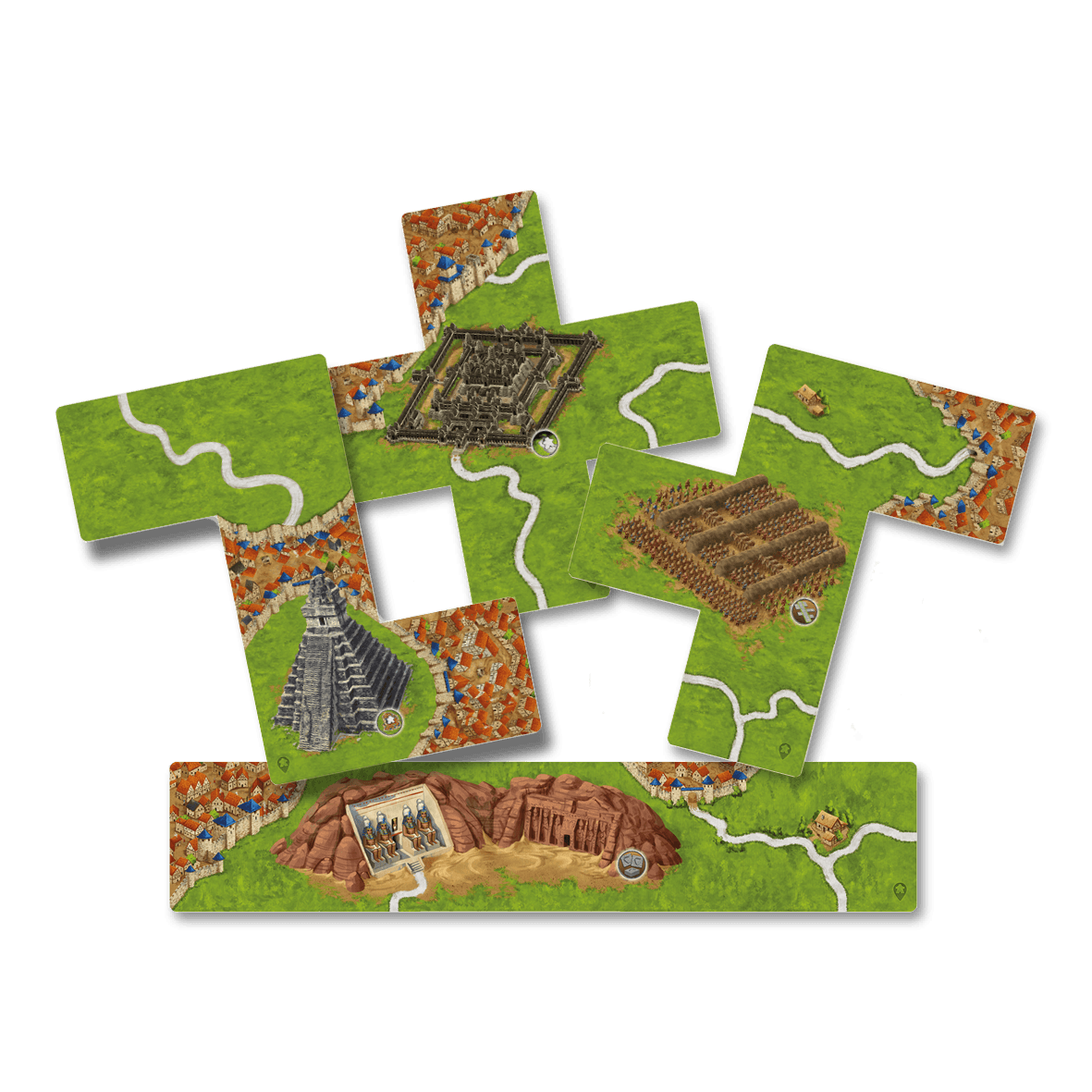 Carcassonne - Wonders of Humanity II | Mini Expansion - Green Zink Games