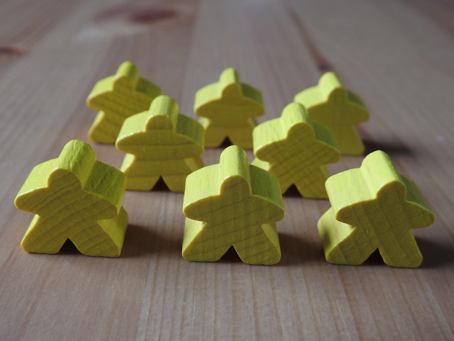 Carcassonne - 8 Wooden Meeples Set | Accessory - Green Zink Games