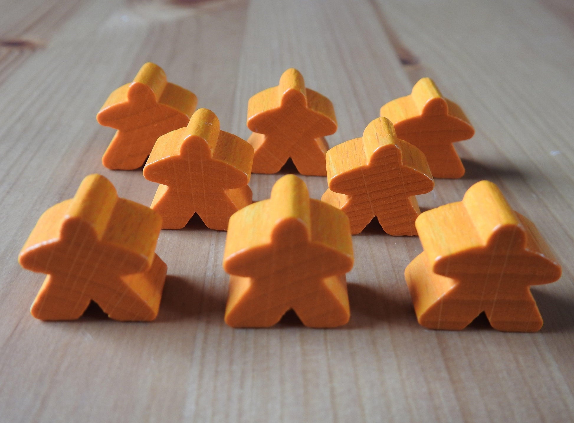 Carcassonne - 8 Wooden Meeples Set | Accessory - Green Zink Games