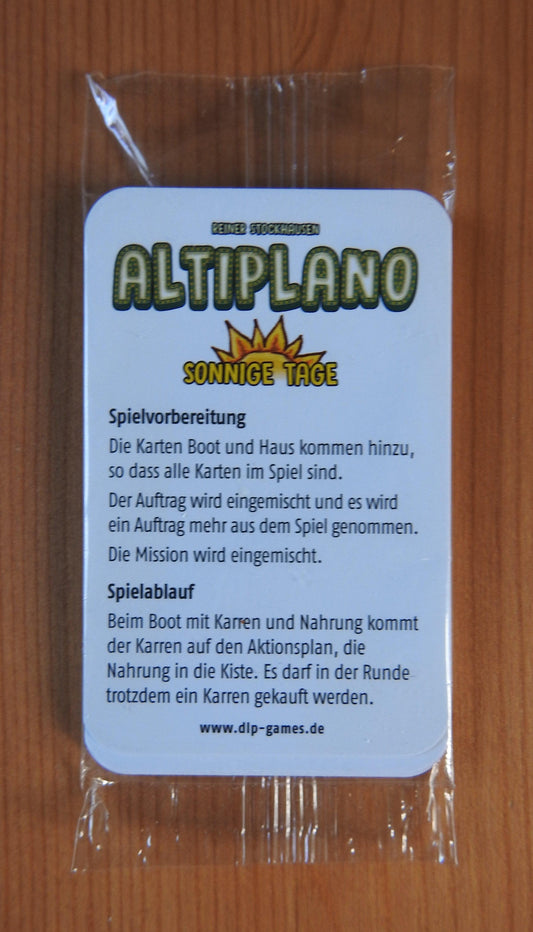 Altiplano - Sunny Days | Mini Expansion - Green Zink Games
