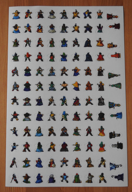 Carcassonne - 108 Anniversary Meeple Stickers | Accessory - Green Zink Games