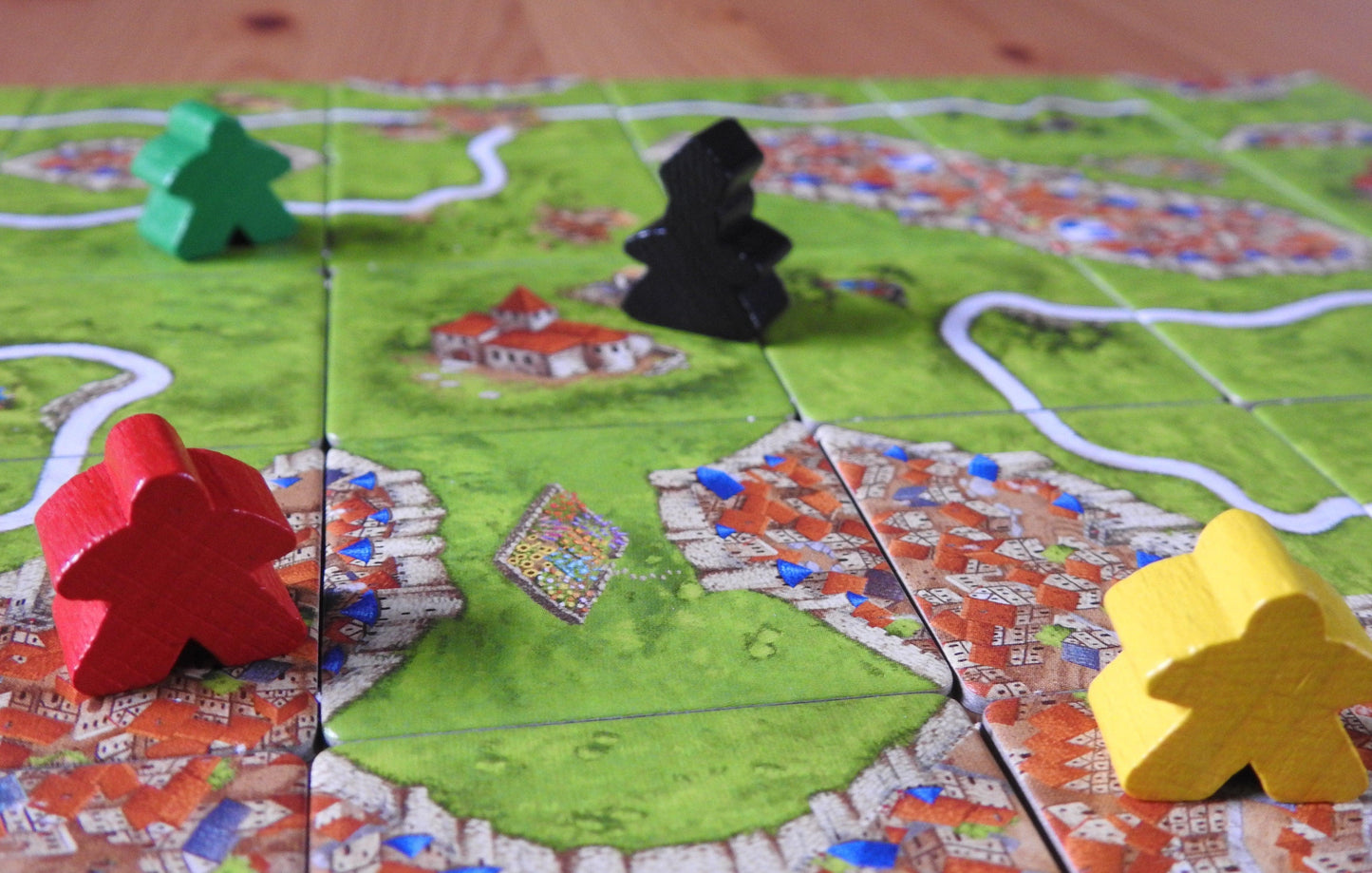 Carcassonne - Base Game including Abbot (No Box) - Green Zink Games