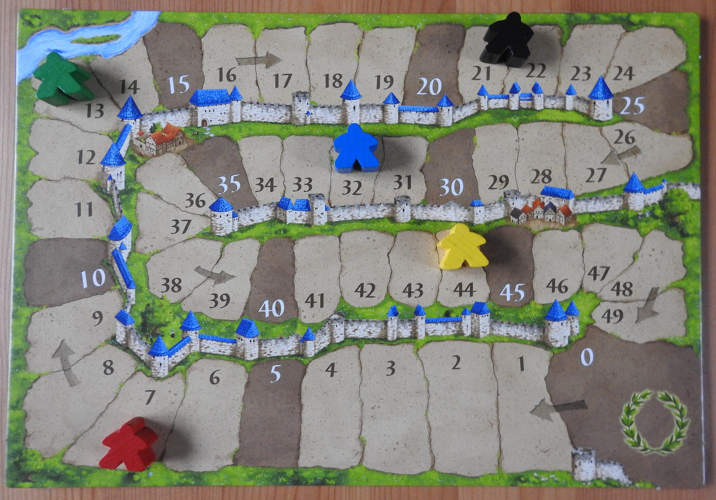 Carcassonne - Base Game including Abbot (No Box) - Green Zink Games