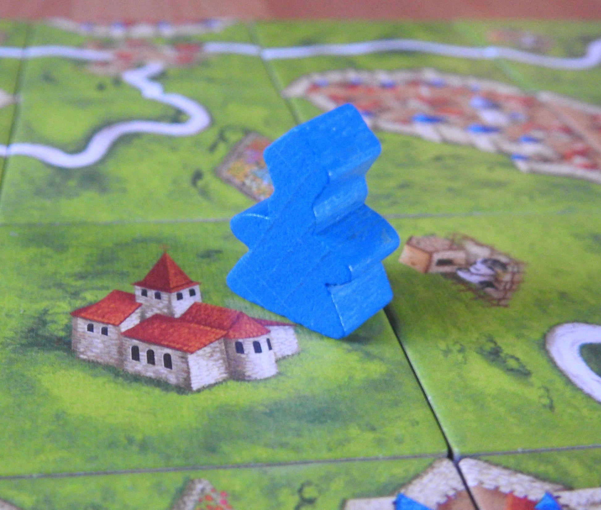 Carcassonne - Base Game including Abbot (No Box) - Green Zink Games