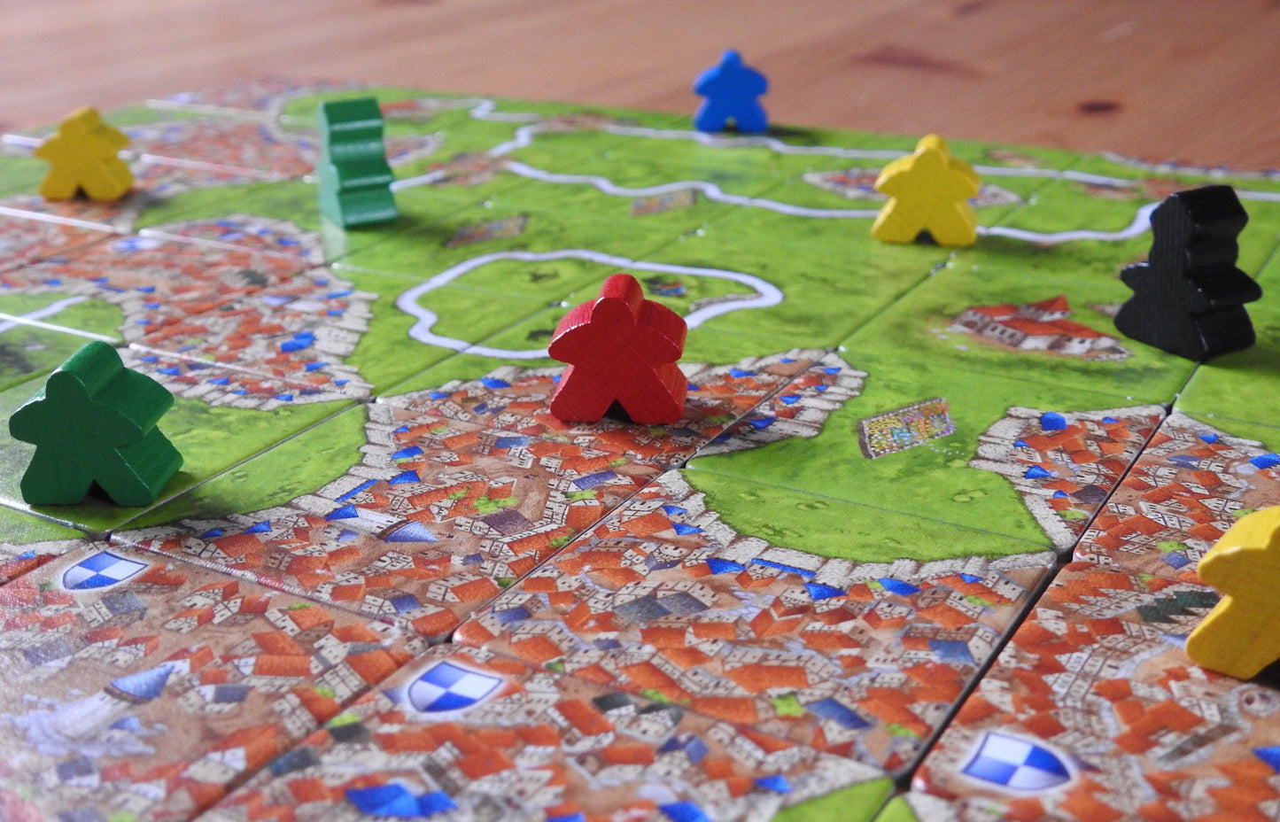 Carcassonne - Base Game including Abbot (No Box) - Green Zink Games
