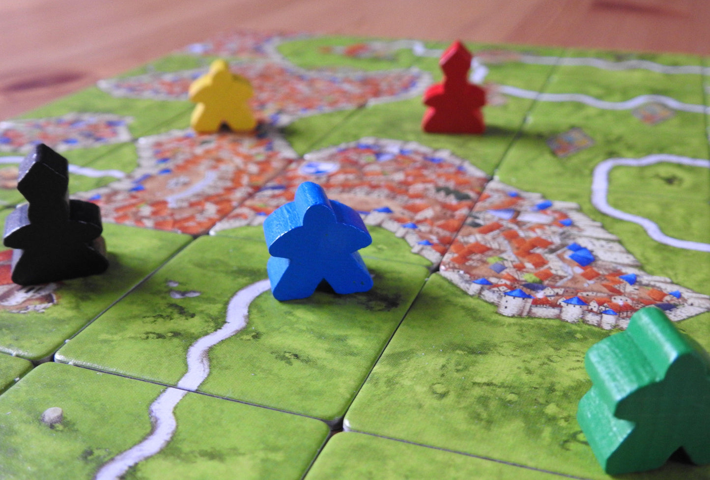 Carcassonne - Base Game including Abbot (No Box) - Green Zink Games