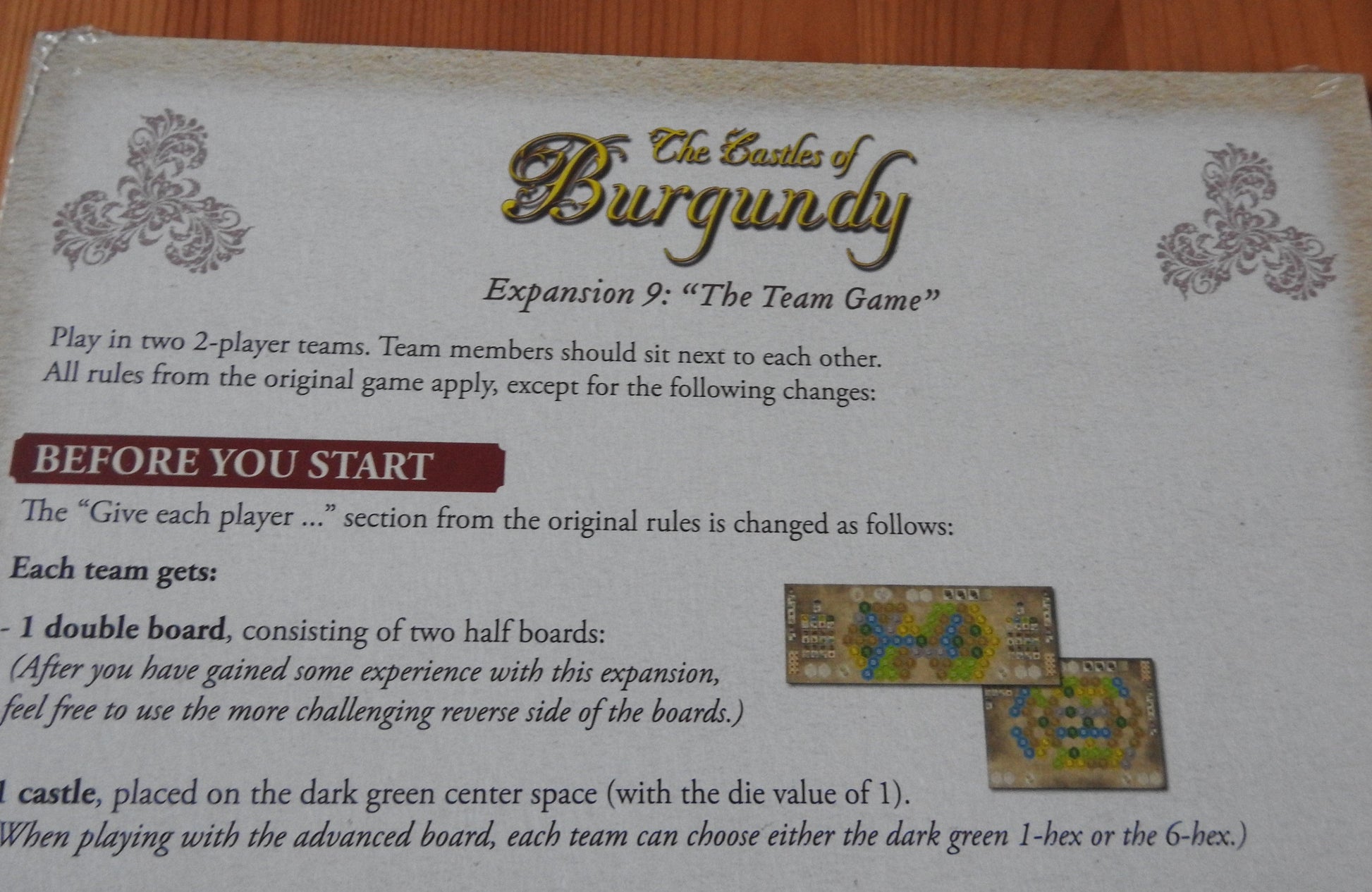 Castles of Burgundy - Team Game | 9th Expansion - Green Zink Games