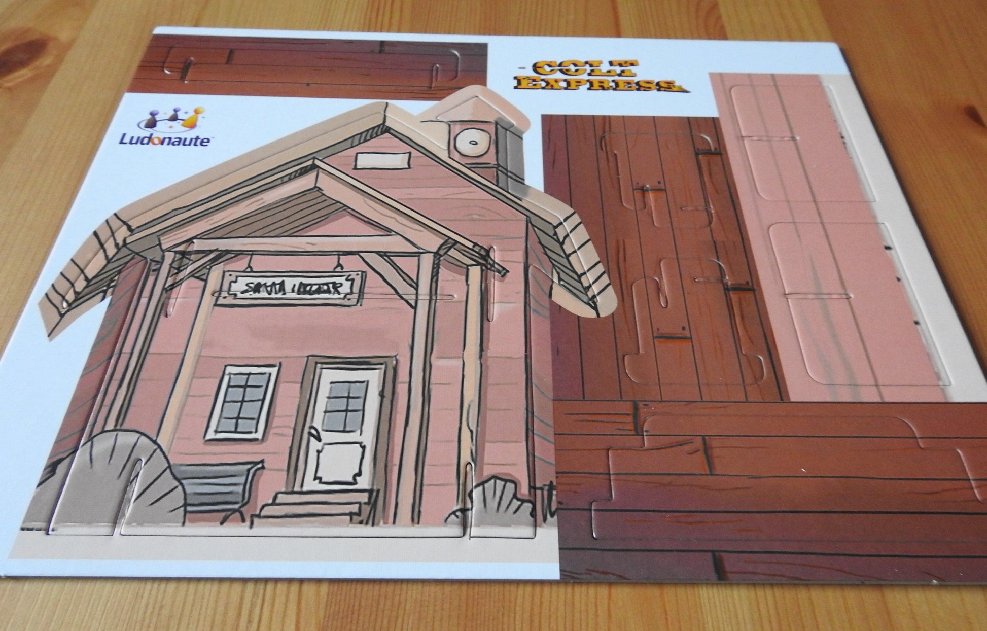 Colt Express - 3D Train Station | Accessory - Green Zink Games