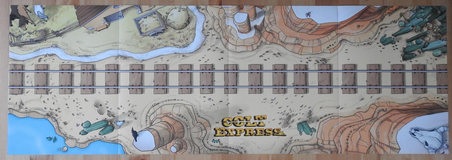 Colt Express - Play Mat (Paper) | Accessory - Green Zink Games