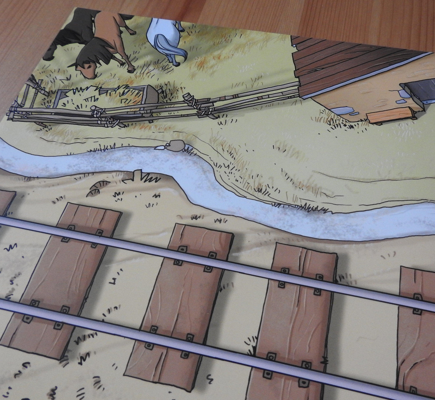 Colt Express - Play Mat (Paper) | Accessory - Green Zink Games