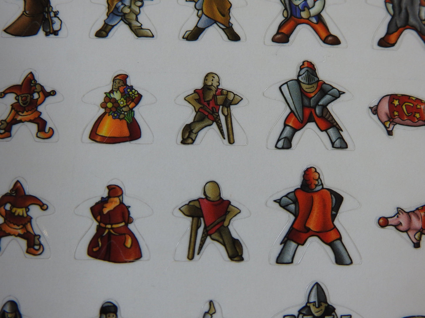 Carcassonne - 130 Meeple Stickers | Accessory - Green Zink Games