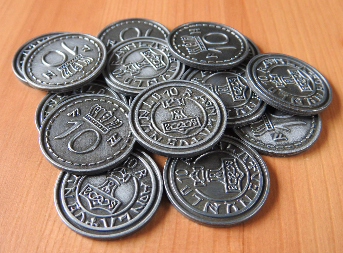 Scythe - Metal Coins | Accessory - Green Zink Games