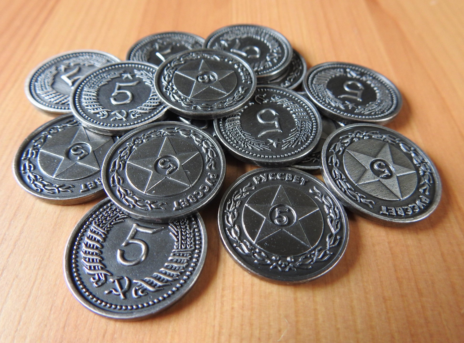 Scythe - Metal Coins | Accessory - Green Zink Games