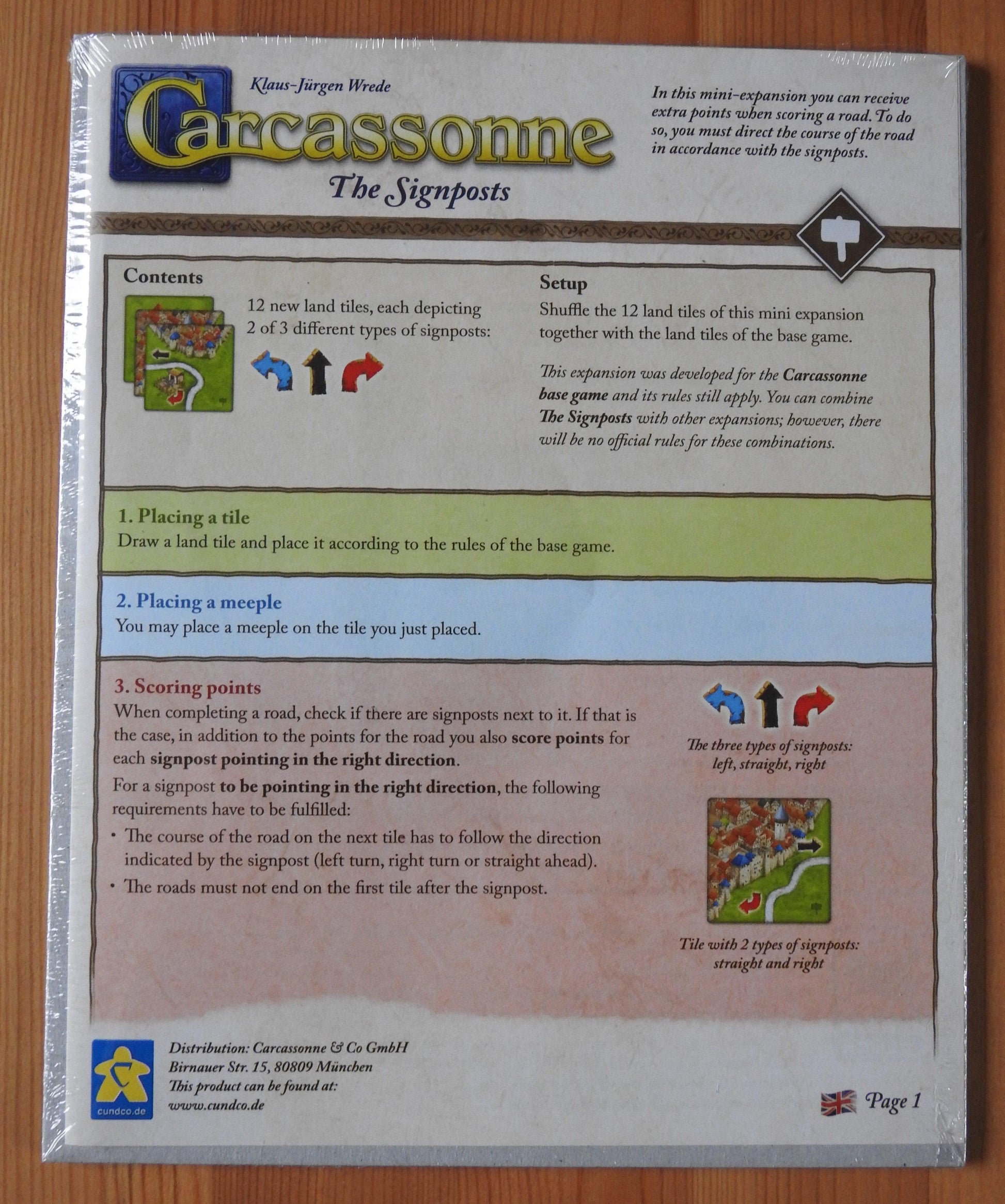Carcassonne - Signposts | Mini Expansion - Green Zink Games