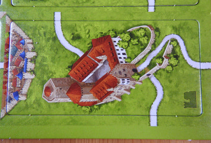 Another close-up view of a featured castle in this German Castles mini expansion for Carcassonne.