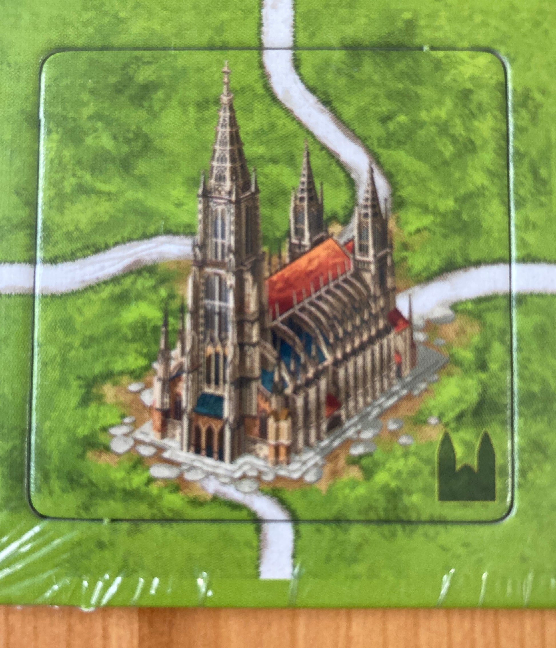 Another close-up view of a German Cathedral tile.