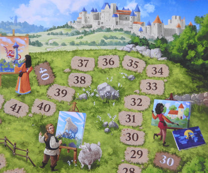Carcassonne - Journey to Carcassonne Scoreboard Sticker | Mini Expansion - Green Zink Games