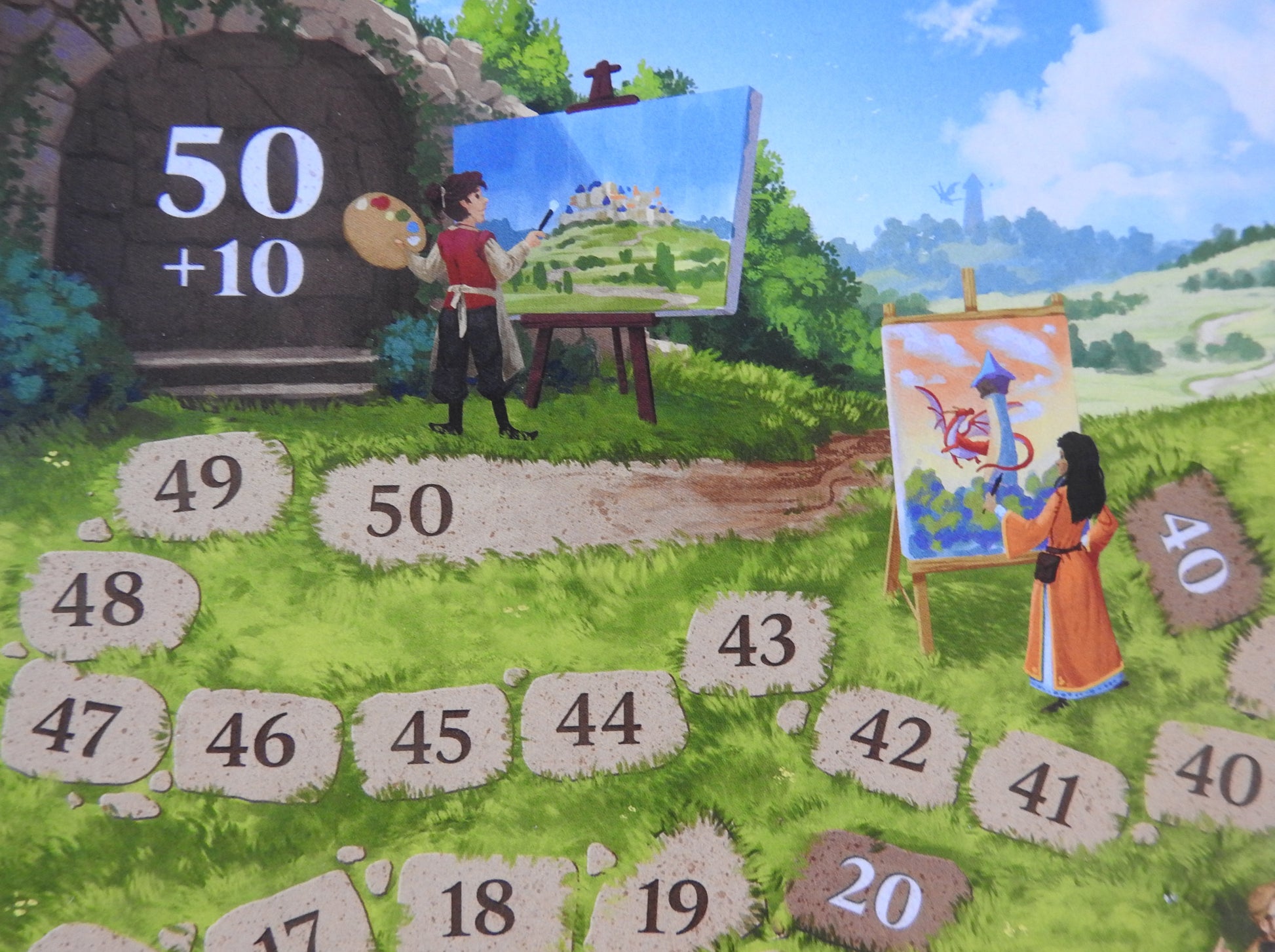 Carcassonne - Journey to Carcassonne Scoreboard Sticker | Mini Expansion - Green Zink Games