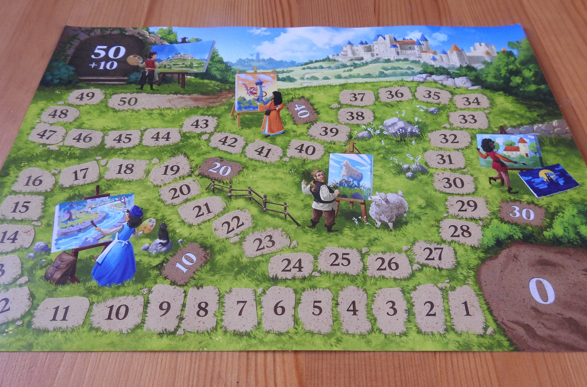 Carcassonne - Journey to Carcassonne Scoreboard Sticker | Mini Expansion - Green Zink Games