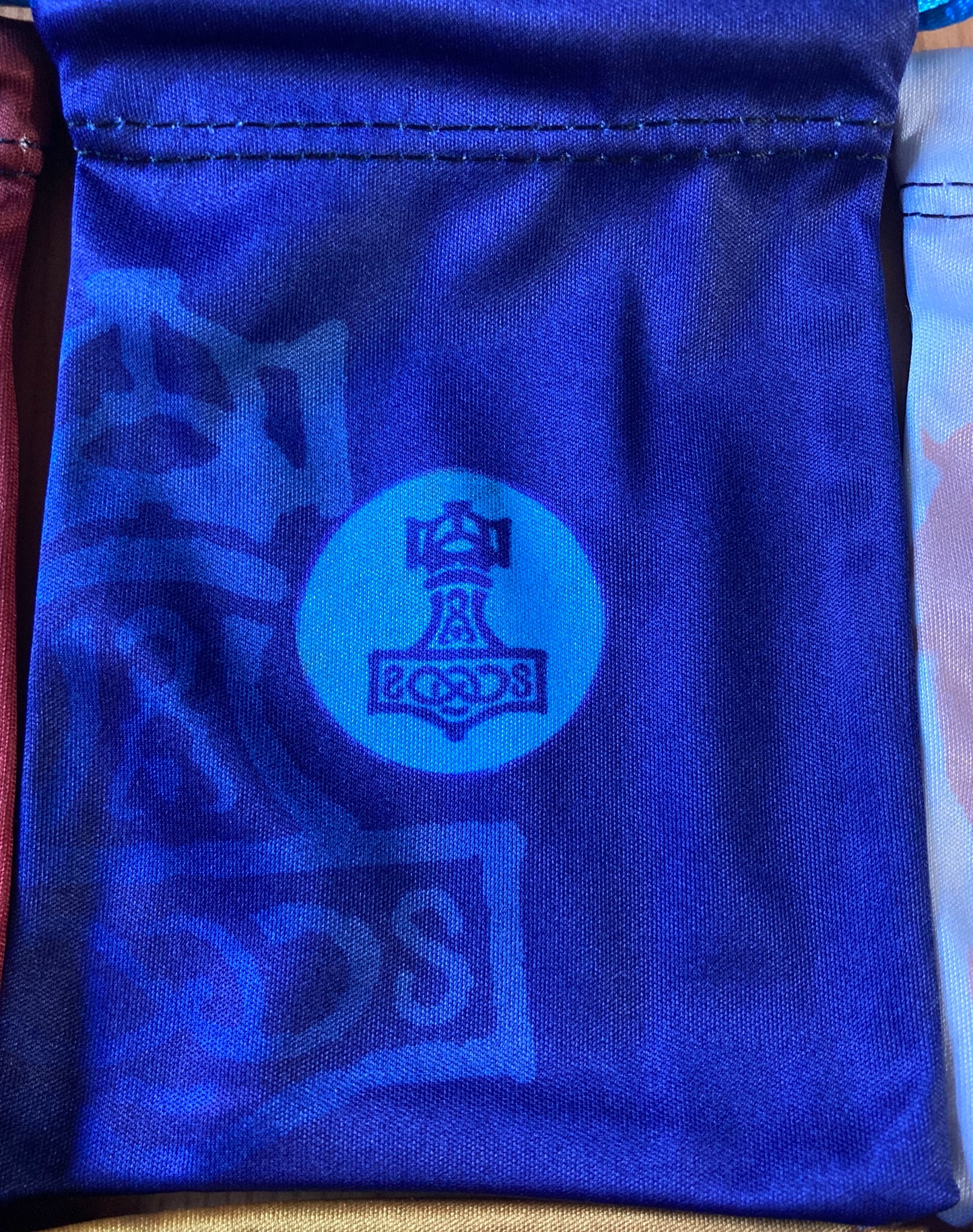 Close-up of another blue bag from this Scythe 7 Faction Bags accessory.