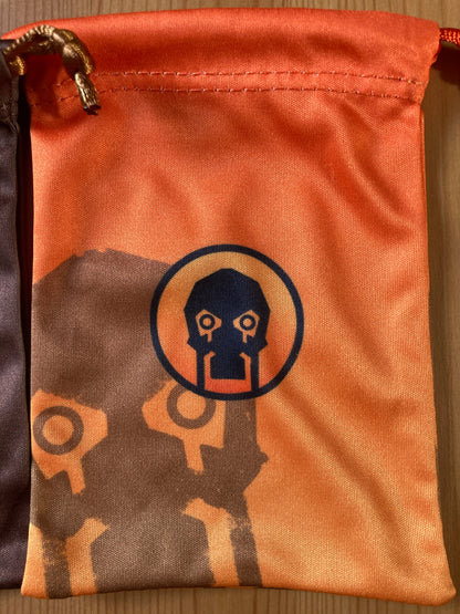 Closer view of the orange bag that comes with this Scythe 2 Rise of Fenris Expansion Bags accessory.