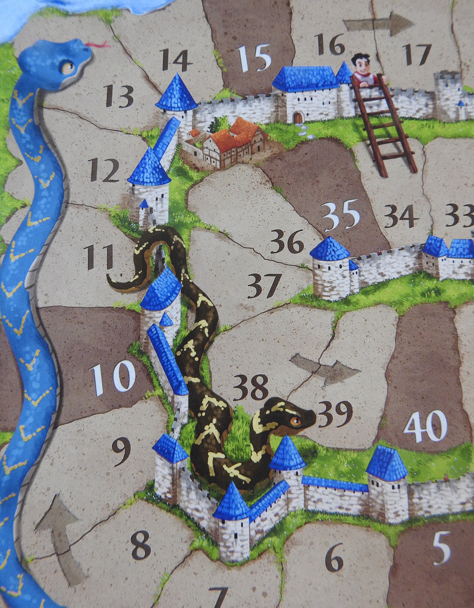 Carcassonne - Snakes & Ladders Scoreboard Sticker | Mini Expansion - Green Zink Games