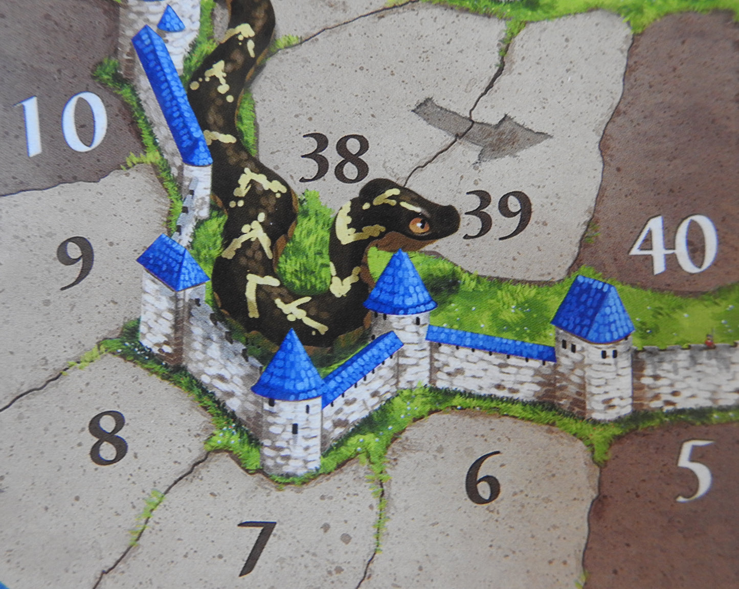 Carcassonne - Snakes & Ladders Scoreboard Sticker | Mini Expansion - Green Zink Games