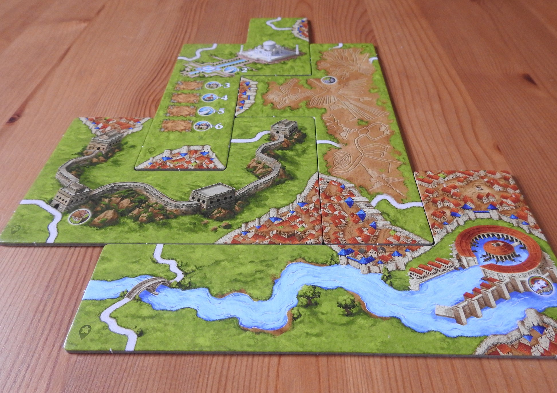 Carcassonne - Wonders of Humanity III | Mini Expansion - Green Zink Games