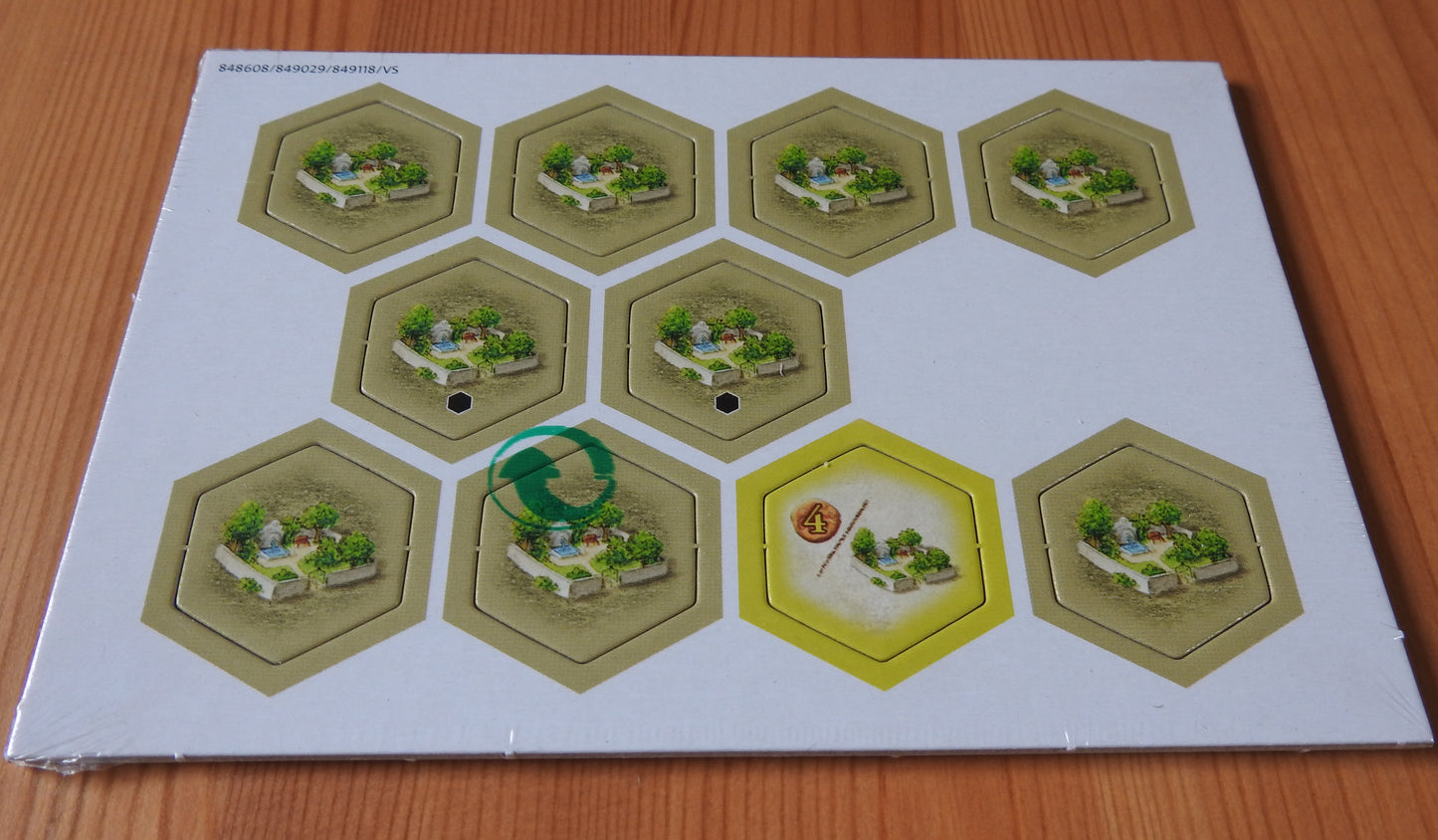 Another view at an angle showing all 10 Pleasure Garden hexes.