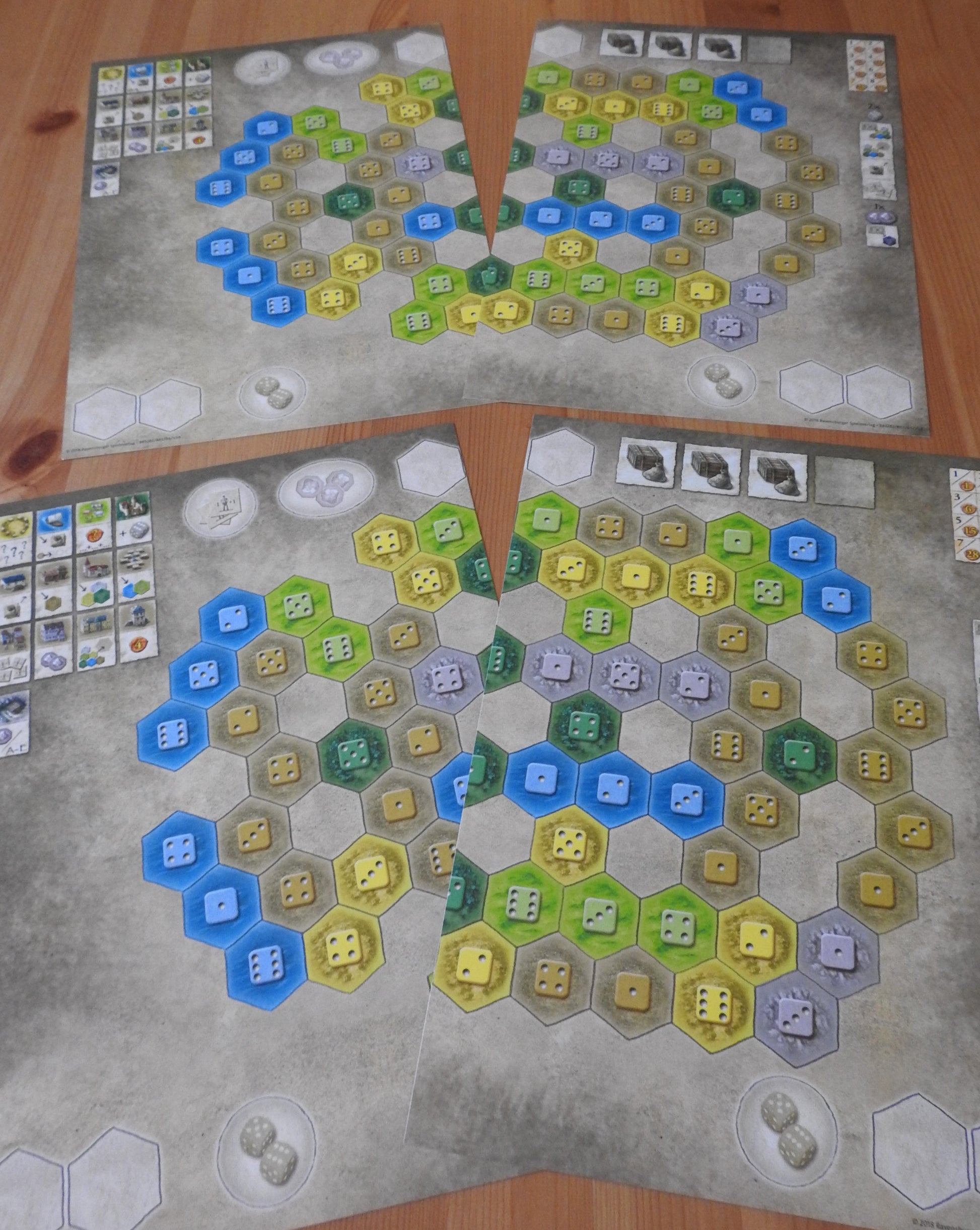 This is the more challenging side of the game boards, with multiple connections between either side!