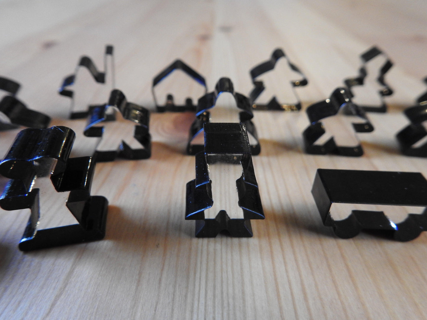 Carcassonne - 19 Crystal Meeples Complete Set | Accessory - Green Zink Games