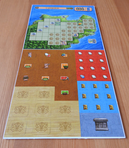 Another view showing the Caithness side of the mini expansion for Feast for Odin.
