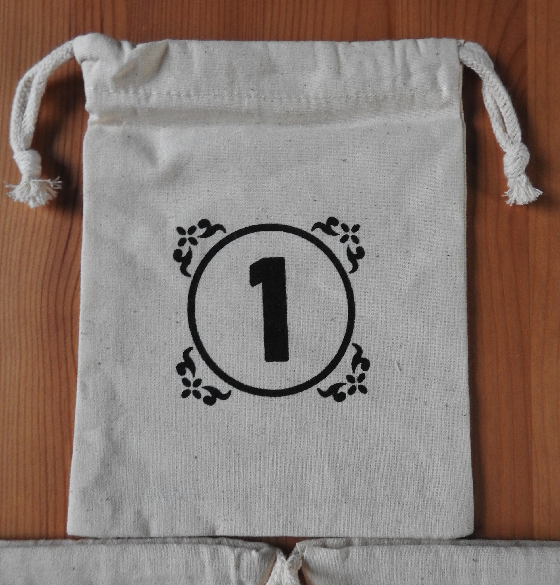 View of the first bag numbered 1 from this Great Western Trail 3 Tile Bags accessory.