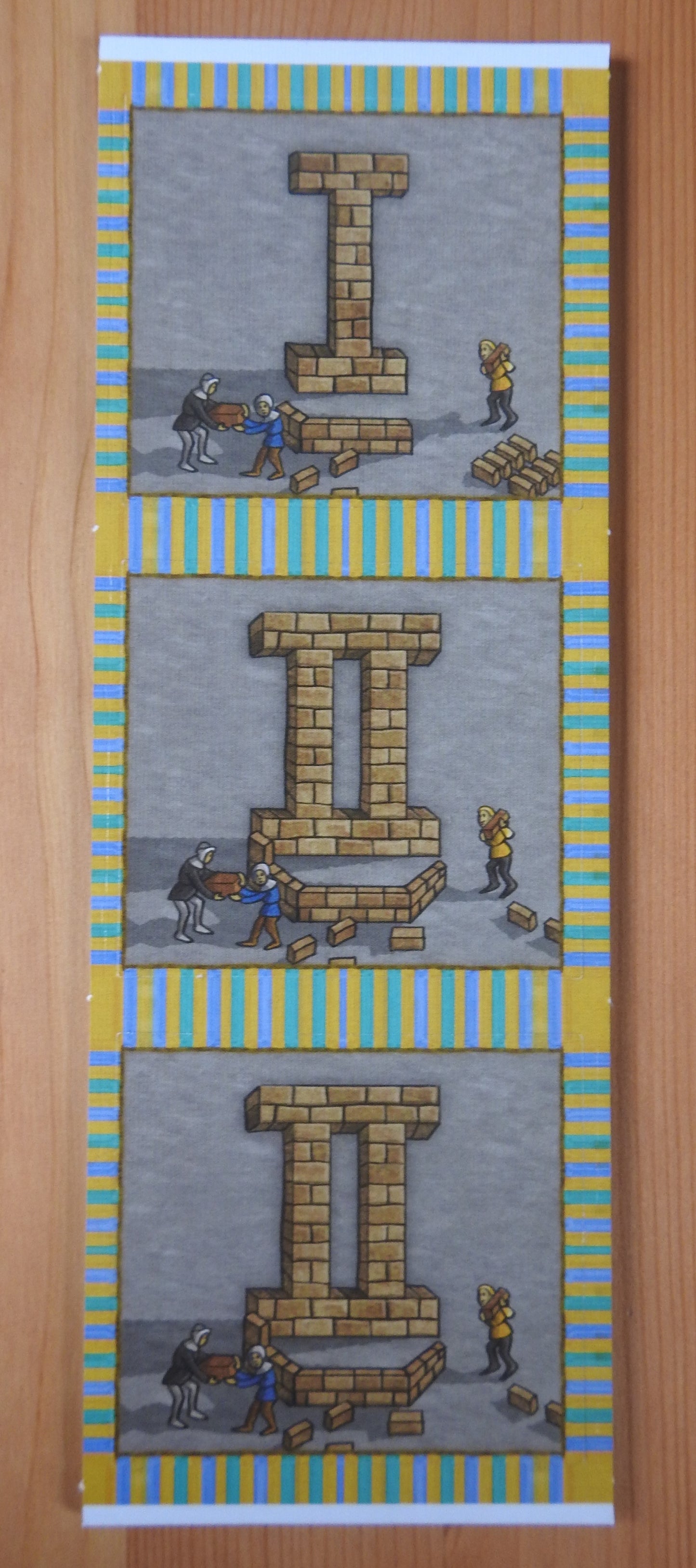 View of the back of the 3 new place tiles.