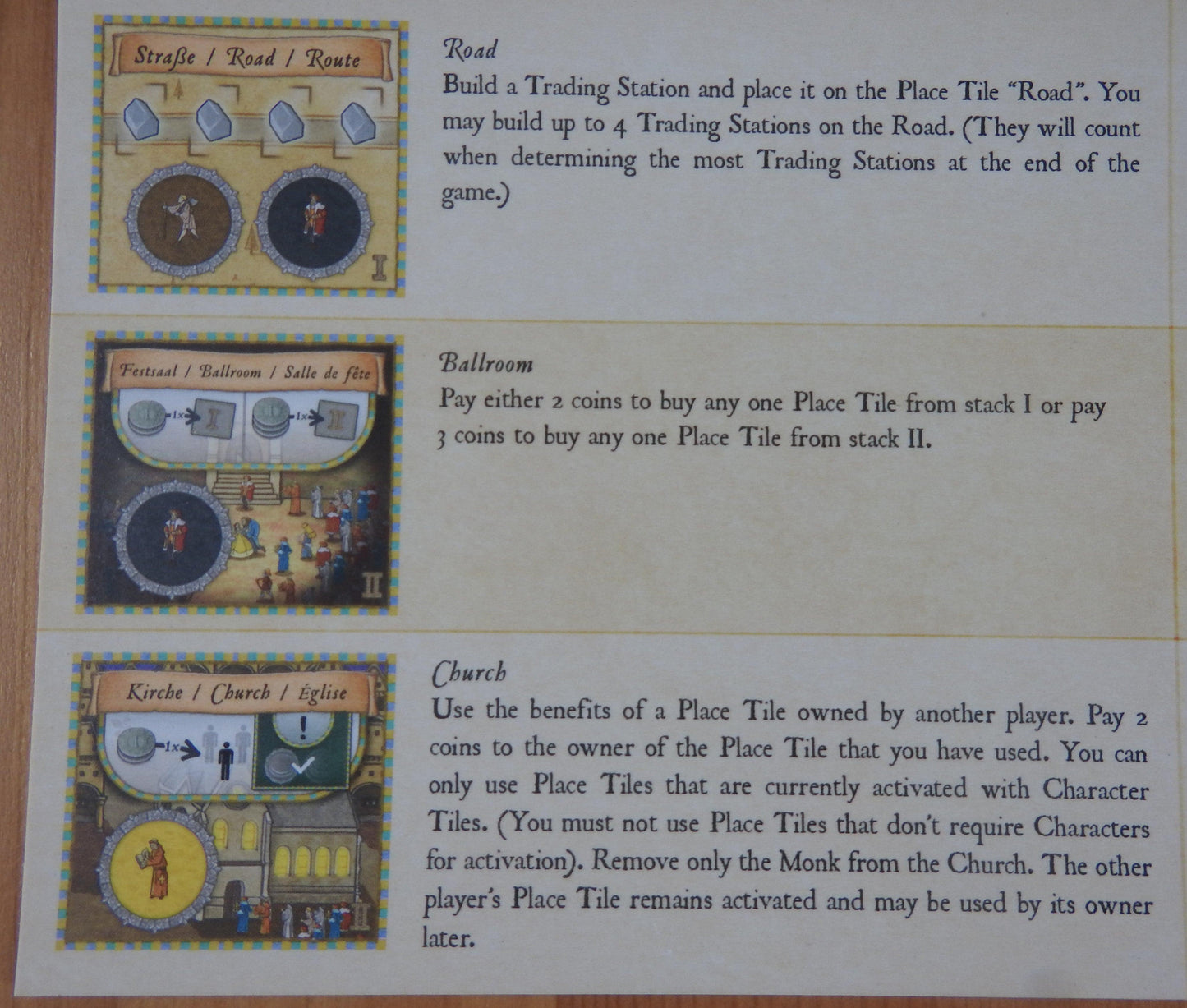 Close-up view of the English rules included in this mini expansion.