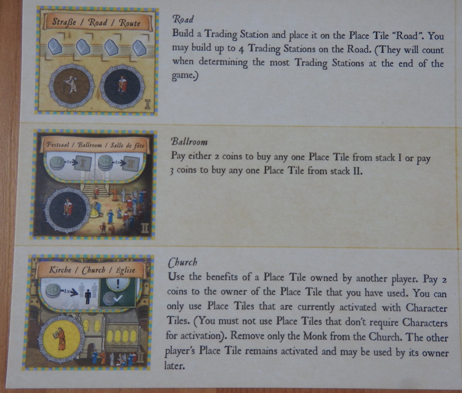 Close-up view of the English rules included in this mini expansion.