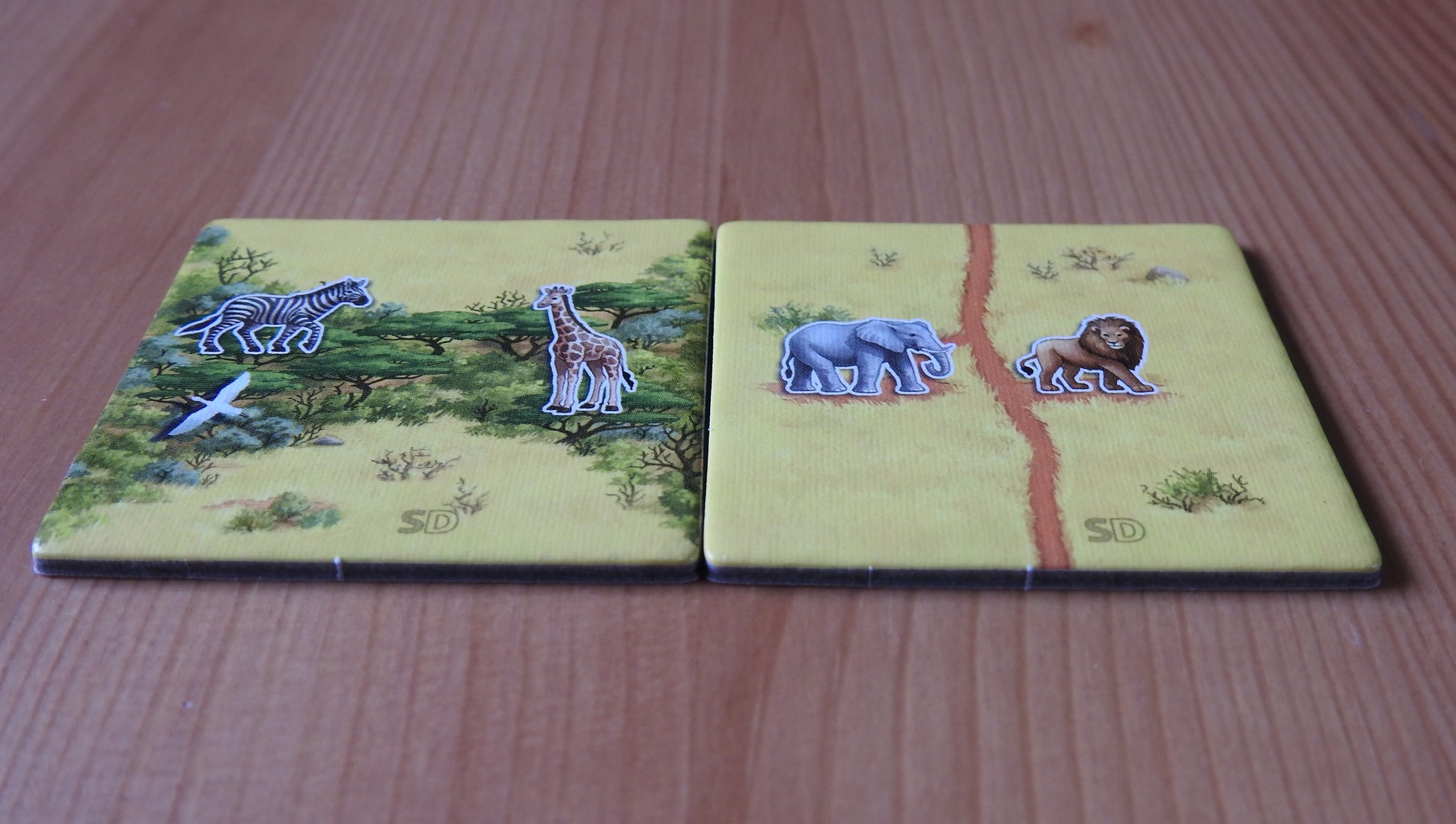 Another angle showing both tiles included with this Spiel Doch 2 Tile Promo.
