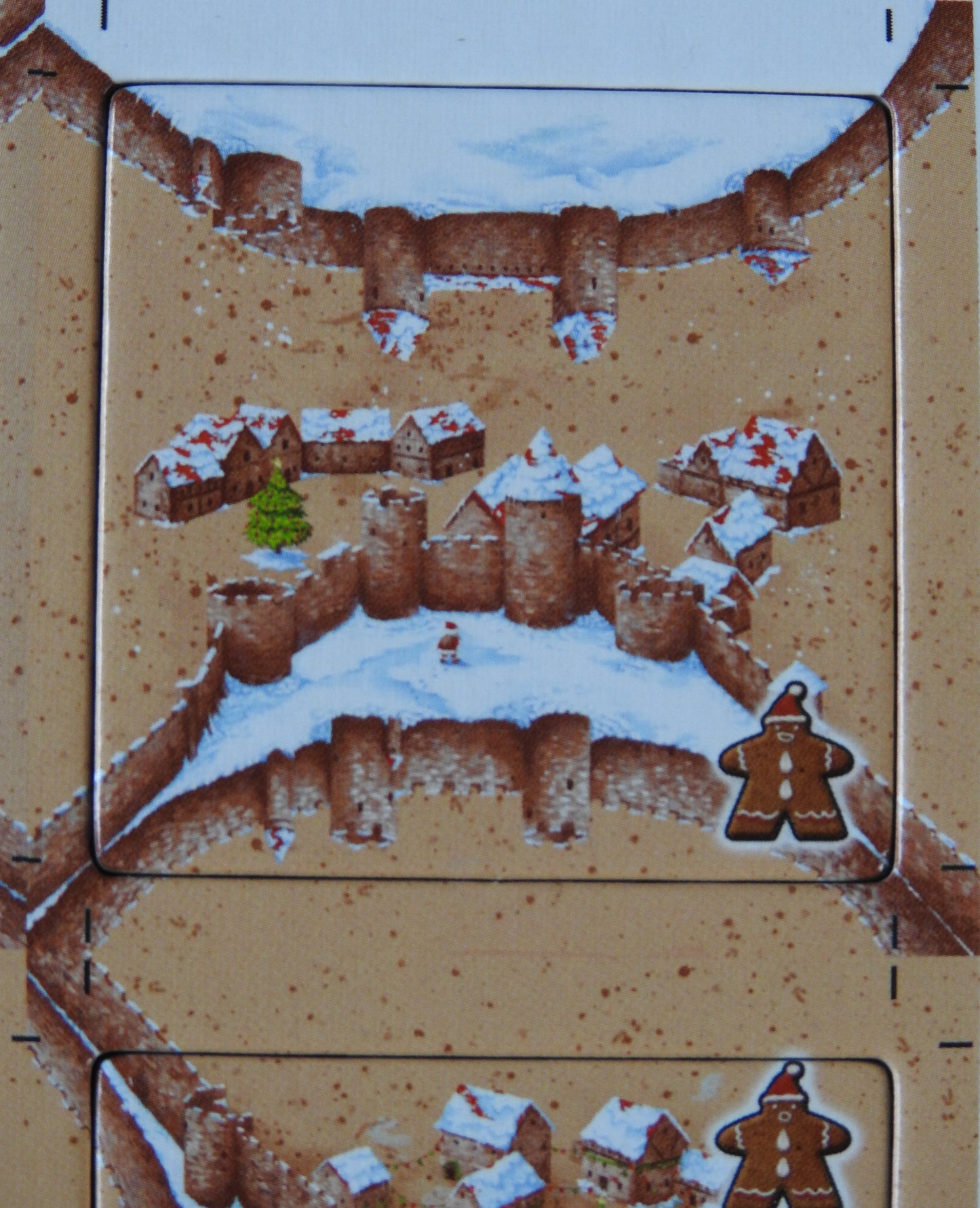 Final close-up view of one of the included winter tiles, with buildings inside the city.